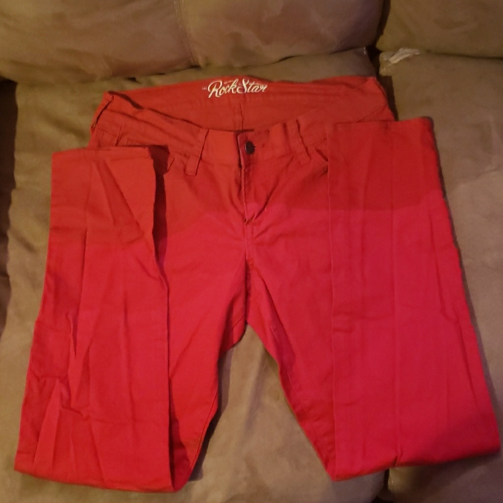 Red Old Navy Rock Star Jeans